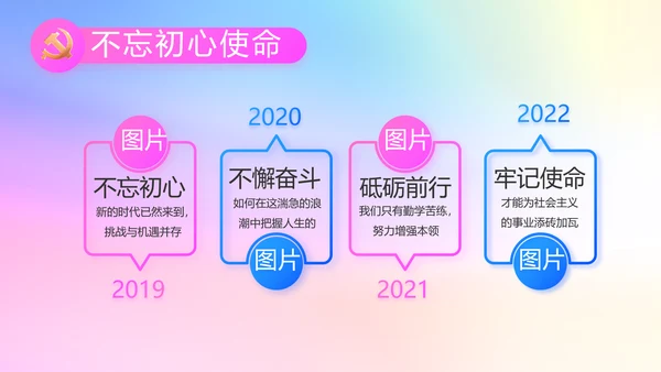 炫彩青春五四青年节共青团动态PPT