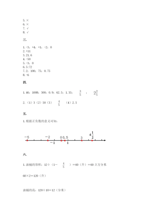 西师大版数学小升初模拟试卷（网校专用）.docx