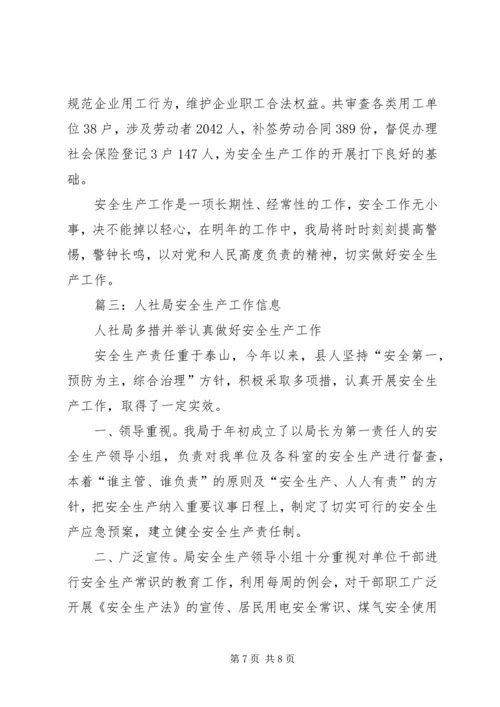 人社局安全生产工作总结.docx