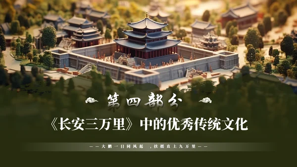 长安三万里通用PPT模板