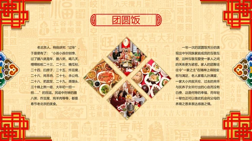 新年春节习俗民俗传统文化PPT模板