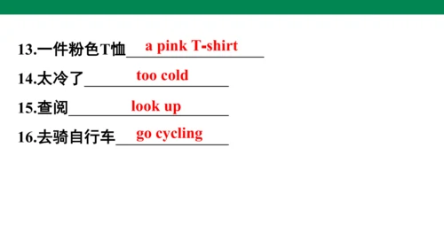 Unit 4　Then and now专项复习课件(共51张PPT)