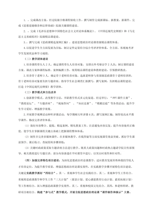 合肥师范学院思想政治理论课课程建设综合规划工作专项计划.docx