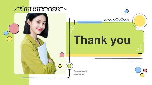 绿色简约风应届生求职简历PPT主题