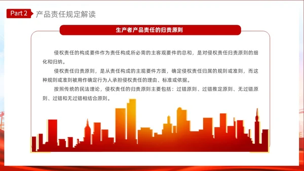 红色光效产品质量法PPT法律