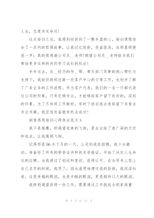 销售感恩培训心得体会范文5篇.docx