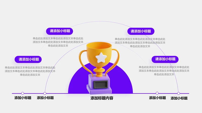 业绩亮点-紫色商务风4项列表