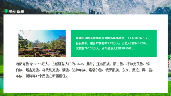 新疆棉花美丽新疆动态通用PPT模板