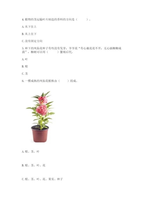 教科版四年级下册科学第一单元《植物的生长变化》测试卷【预热题】.docx