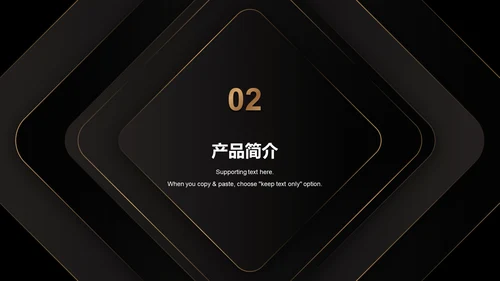 黑金奢华简约企业发布会PPT