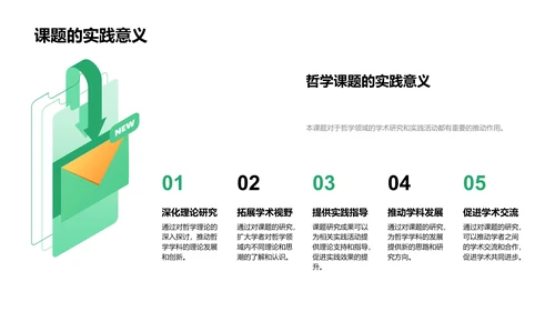 哲学课题答辩报告PPT模板