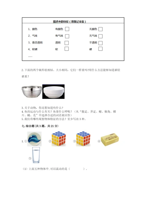 教科版小学科学一年级下册期末测试卷（能力提升）.docx