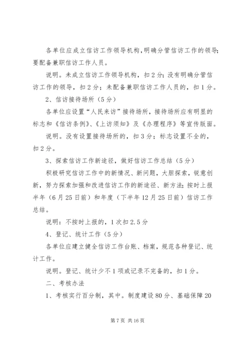 信访工作考核办法.docx