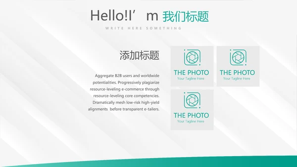 简约大方中国农业银行工作总结动态PPT