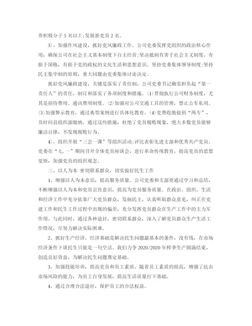 精编之年公司党委工作计划怎么写范文.docx