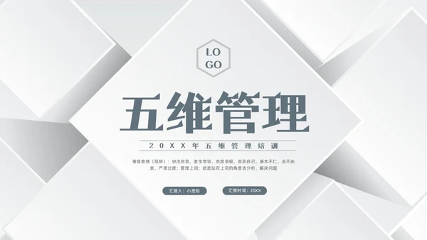 深色简约五维管理PPT模板宣传PPT动态PPT领导力