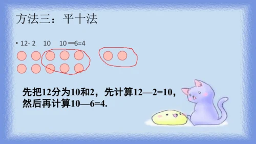 人教版一年级下册数学《十几减8》（课件）(共11张PPT)