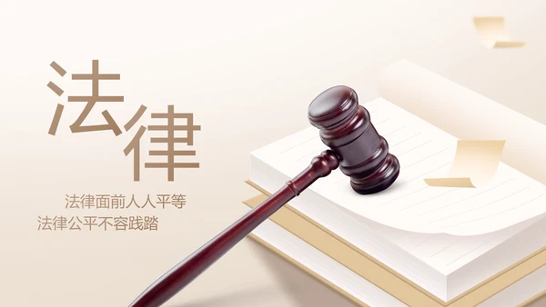 大气创意法律律法律师工作总结PPT