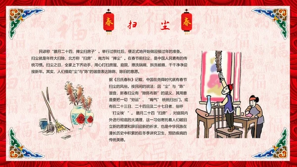 春节习俗传统文化PPT模板