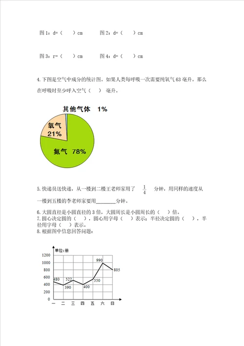 小学数学六年级上册期末测试卷及完整答案易错题