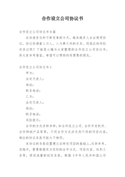 合作设立公司协议书_3.docx