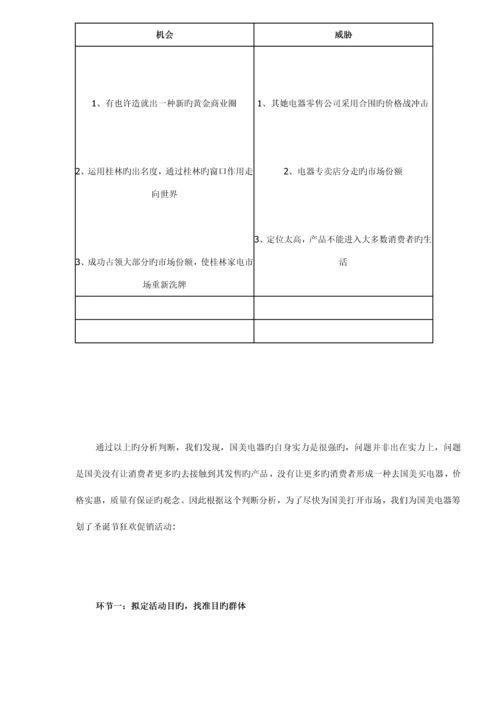 省市国美电器圣诞狂欢促销活动专题策划专题方案.docx