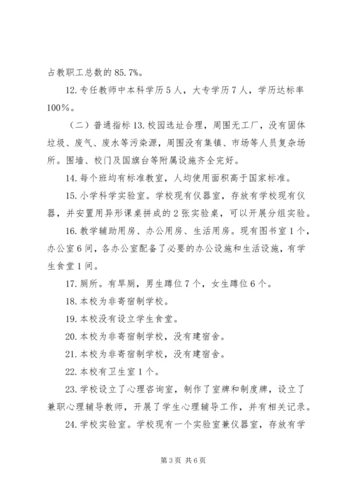 小学义务教育均衡发展自查报告.docx