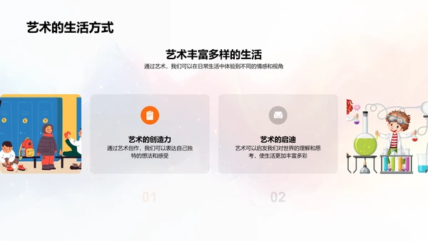 艺术生活教学PPT模板