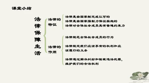 第4单元第9课第2课时 法律保障生活 教学课件 -统编版中学道德与法治七年级（下）