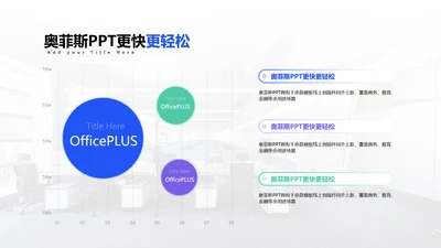 简约风白色并列关系3项PPT
