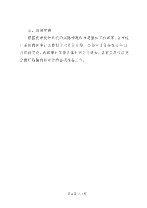 统计局内部审计工作计划.docx