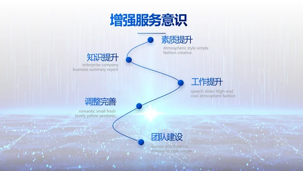 蓝色科技感互联网助力乡村振兴视频PPT模板