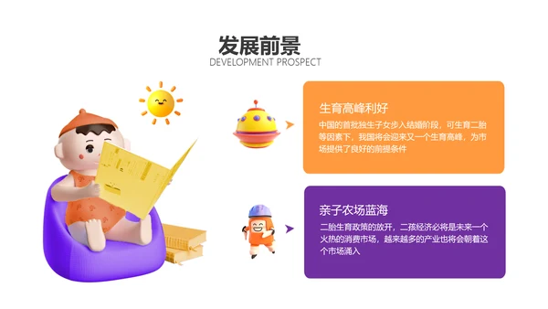 3D风商业计划书橙色