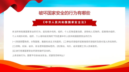 时尚大气简约国家安全教育日国家安全你我有责主题PPT模板