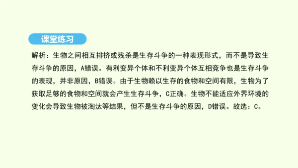 7.3.3生物进化的原因课件-人教版生物八年级下册(共37张PPT)