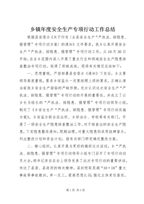 乡镇年度安全生产专项行动工作总结.docx