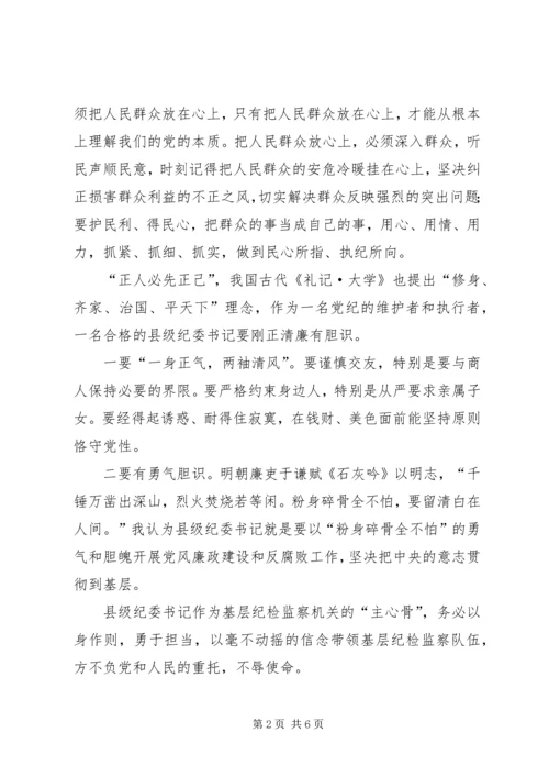 基层纪检监察三严三实心得体会.docx