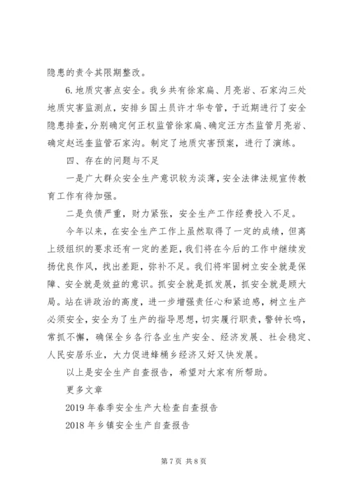 安全生产的自查报告 (2).docx