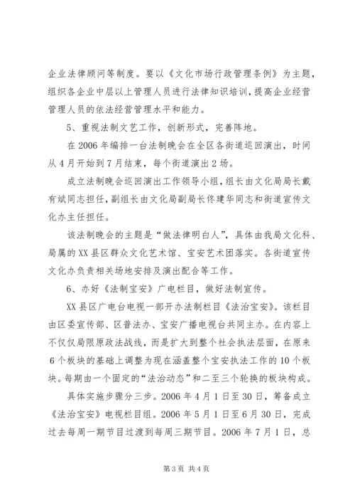 文化局普法工作计划 (4).docx