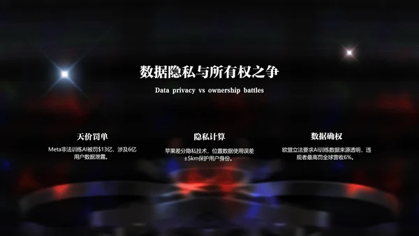 黑色渐变简约人工智能讲解PPT模板