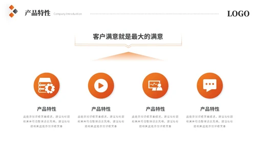 简约商务橙色公司介绍企业介绍产品介绍企业宣传ppt模板