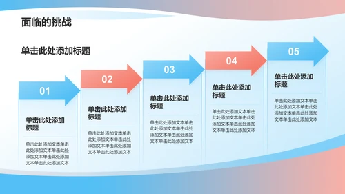 蓝色简约风季度总结汇报PPT模板