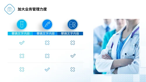 微粒体形状医疗行业医院岗位竞聘PPT