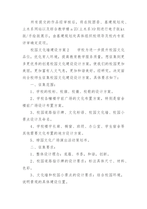 校园文化墙建设方案.docx