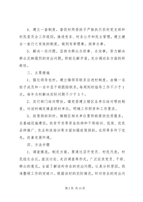 软弱涣散村整顿方案.docx