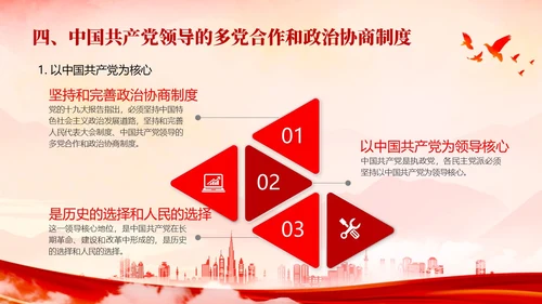 红色水墨风入党培训PPT