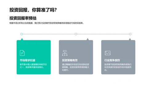 春节旅游策略报告PPT模板