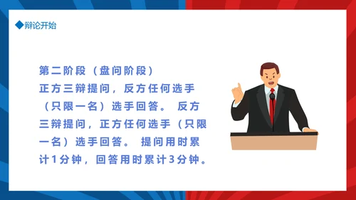 团体辩论赛超级辩论赛红蓝辩论赛PPT模板