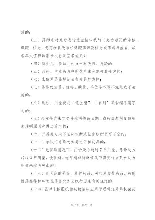 医院处方点评制度及实施细则.docx