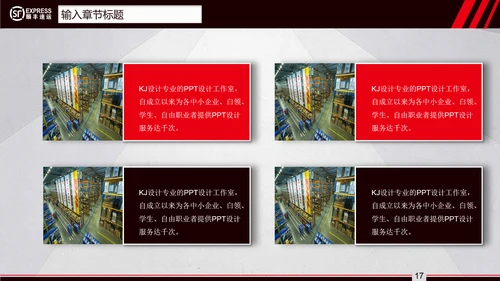 顺丰速运快递通用PPT模板